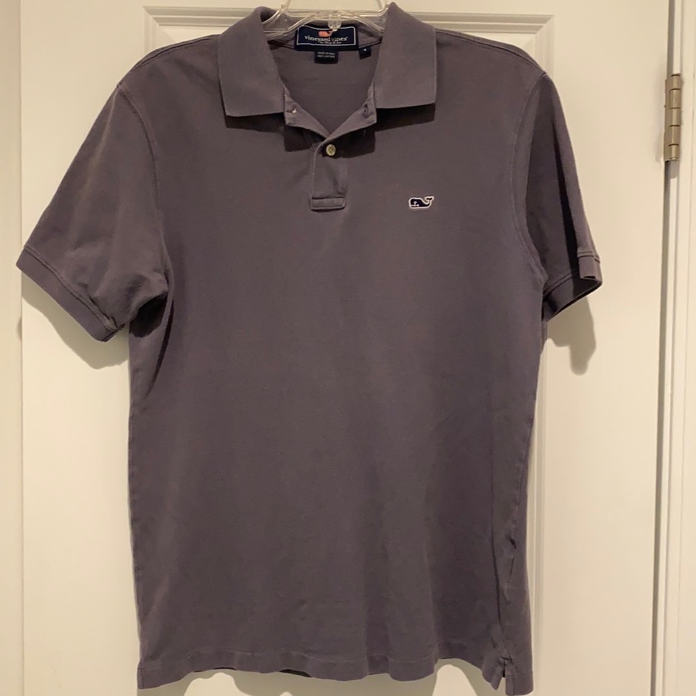 Vineyard Vines Classic Fit Gray Polo S